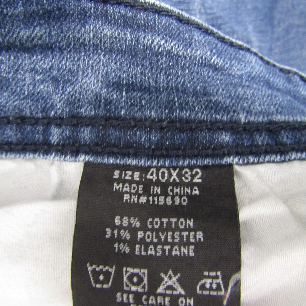 Refinery Republic Jeans Mens 40x32 Straight Fit Classic Stretch Denim Casual Pan
